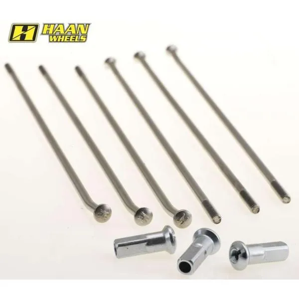 HAAN WHEELS ハーンホイール OEM スポーク＋ニップルセット タイプ：リア用 18×2.15 TC250 TC450 TE250 TE310 TE450 TE510 WR125 WR250 TE630 ホイール関連
