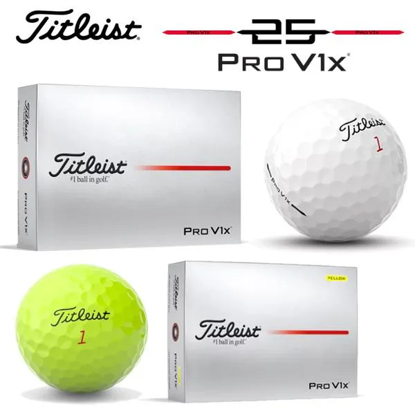 タイトリスト 25 PRO V1x Titleist 1ダース ゴルフボール「日本正規品」プロV1x