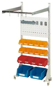 ●u.ヤマキン/山金工業【NK-0613-HPY】ワークテーブル マルチシステム 単体 H1300mm 組立式