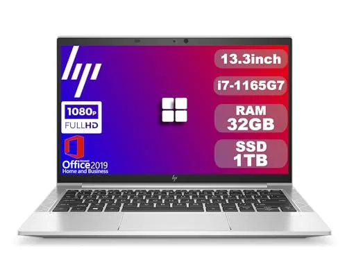【整備済み品】 HP ノートパソコン EliteBook 830 G8 13.3型/FHD/Win 11/MS Office H&B 2019/第11世代Core i7-1165G7(2.8GHz)/32GB/SSD 1TB/無線WIFI6/Bluetoo