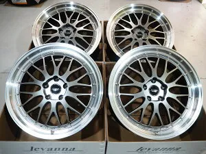 即納可能！レクサス LS460 LS600h LS500 LC500深リム メッシュlevanna V10-EX FFT（レヴァンナ・ヴイテンイーエックス・エフエフティ） 20inch 8.5J +25 5H120 新品 ホイール 4本TPMS対応