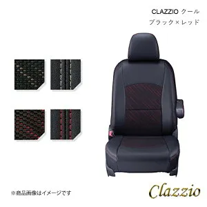 Clazzio/クラッツィオ クール シートカバー 1台分 ブラック×レッドスタイル ワゴンR MH34S/MH44S ES-6041
