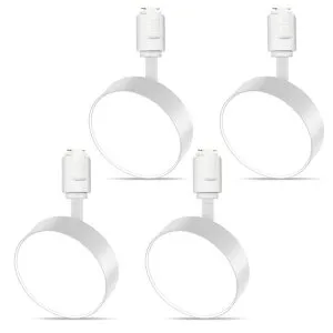 TuyuBEEダクトレール用スポットライト拡散光LED一体型照明12W(100W形相当)明るいレールライト調光可能高演色CRI90+3000K1000lmキッチン/ショップ用シーリングスポットライトホワイト(電球色