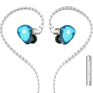 HIDIZS ダイナミック密閉型カナルイヤホン(ブルー) MS1RAINBOW-BLUE