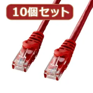 ☆10個セットサンワサプライ カテゴリ6UTPLANケーブル LA-Y6-03RX10