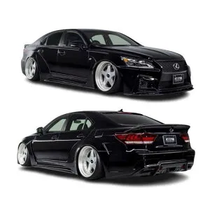 【AIMGAIN】 純VIP GT Type2 LEXUS レクサス 40系 LS 後期 LS460 LS600h F-SPORT ワイドフェンダーキット 5点 エイムゲイン ワイドボディキット フルキット