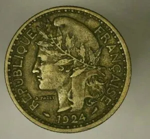 トーゴ 2フラン 1924 XF- A971