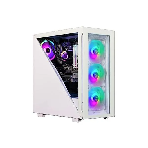 Velztorm Gladio CTO Powerful Gaming Desktop PC Liquid-Cooled (AMD Ryzen 9 5900X 12-Core, 32GB DDR4, 1TB PCIe SSD + 1TB HDD (3.5), GeForce RTX_並行輸入