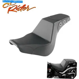 Seats C.C.ライダーブラックドライバーとハーレーFXBB FXST 2018-2022 2019に適しています C.C. RIDER Black Driver & Passenger Seat Fit For Harley FXBB FXST 2018-2022 2019【並行輸入品】