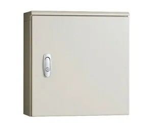 内外電機 制御盤用キャビネット （屋外水切防水仕様） W600×H500×D200mm 21.5kg クリーム 1個 CRHZ506020SC