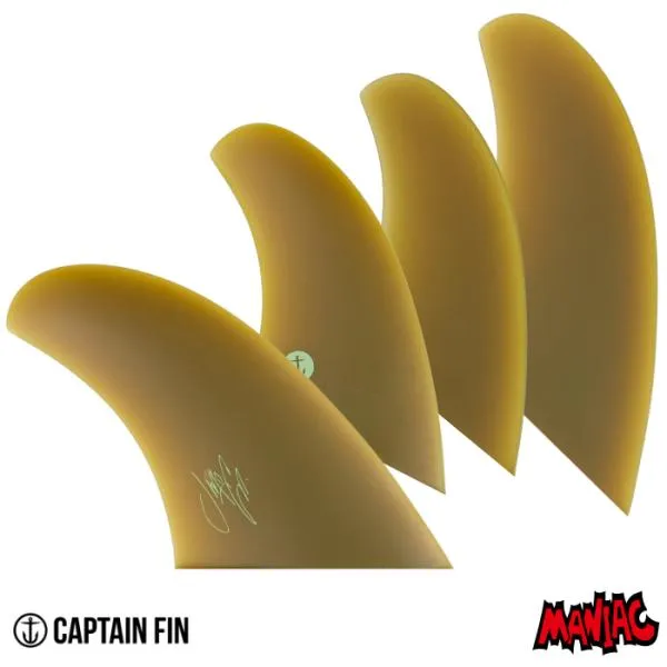 サーフィン フィン キャプテンフィン ショートボード用 CAPTAIN FIN CO. JEFF MCCALLUM RAKED QUAD ジェフマッカラムレイクドクアッド