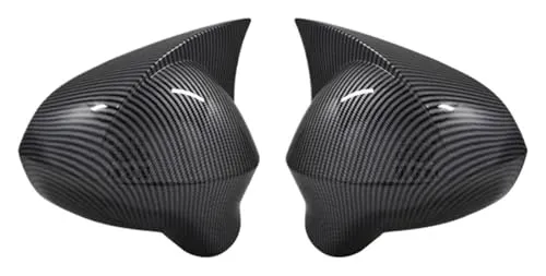 車のバックミラーカバー 用 シート レオン MK2 1P 2009-2012 イビサ MK4 6J 2008-2017 リアビューウィングケースカバー ミラーカバー キャップ(Carbon fiber)