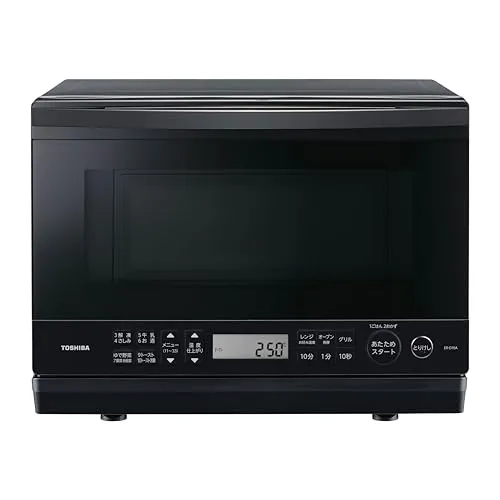 TOSHIBA(東芝) スチームオーブンレンジ 石窯ドーム ER-D70A(K) ブラック 250℃ 1段調理 フラットテーブル 電子レンジ 赤外線センサー ノンフライ調理 簡単お手入れ 小型 新生活 一人暮らし 二人暮らし ファミリー