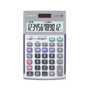 カシオ計算機 CASIO JS-20WKA-SR-N 実務電卓 12桁 検算 ジャストタイプ シルバー メーカー在庫品