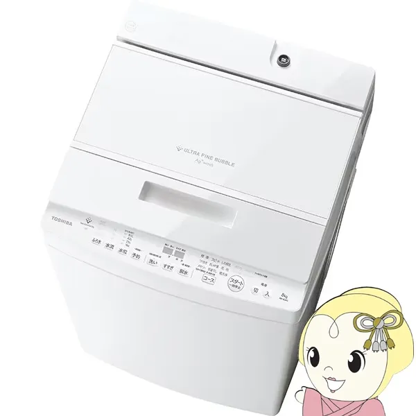 全自動洗濯機 東芝 TOSHIBA ZABOON ザブーン 洗濯8kg グランホワイト AW-8DH5-W/srm