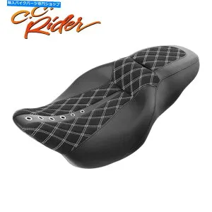 Seats C.C.ライダードライバーの助手席ハーレーツーリングロードグライド2009年に適しています C.C. RIDER Driver Passenger Seat Fit For Harley Touring Road Glide 2009-Up【並行輸入品】