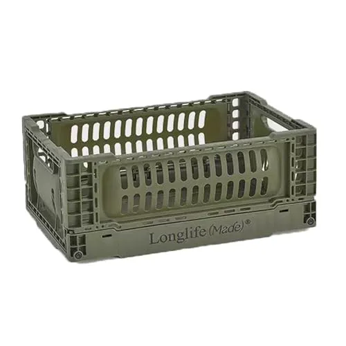 Nextstage フロントバスケット 折りたたみ式 バイクバスケット クロスカブ 50 110 フロントキャリア ボックス バイク リアボックス 前カゴ 5L 小物収納用 カスタムパーツ (グリーン)