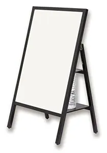 アスカ 転倒防止ポスタースタンド B2 ペットボトル4本 低反射パネル WPS-B2