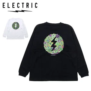 【エントリーでP10倍24日20:00-27日09:59まで】ELECTRIC エレクトリック Botanical L/S Tee ボタニカルロングスリーブティー E26ST19 【 トップス 長袖 Tシャツ 綿 コットン キャンプ アウトドア 】【メール