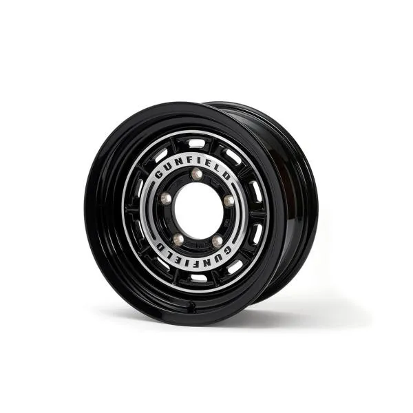 ショウワガレージ GUNFIELD 15×6.0J ±0 ブラックポリッシュ 1本 ジムニーシエラ・ジムニーノマド JB74/JC74/JB43など用 アルミホイール 15インチ