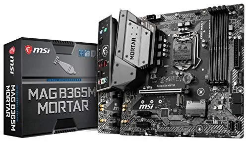 MSI Intel B365 LGA 1151 第9世代/第8世代インテルプロセッサー対応 ギガビットLAN DDR4 USB/M.2/HDMI Micro ATX マザーボード (MAG B365M モルタル)