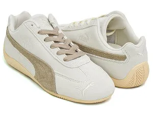 PUMA SPEEDCAT ELEVATED WNS【プーマ スピードキャット ウィメンズ】【エレベーテッド レーシング ドライビング シューズ ロープロファイル レースコア レディース ホワイト ベージュ】WARM WHITE - ICE