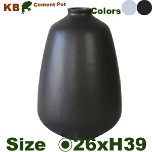 C花瓶 M KB01-39（直径26cm×H39cm）（底穴なし）ファイバークレイ