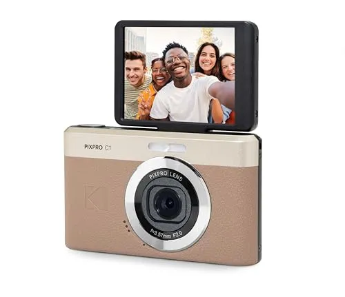 KODAK Pixpro C1 ? 超コンパクトデジタルカメラ| 13MP BSI CMOS、4倍ズーム、2.8インチLCDスクリーン、LEDフラッシュ ? Marron