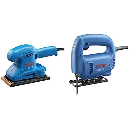 リョービ(RYOBI) サンダ MS-30B 93×228mm 636432A & (RYOBI) ジグソー MJ-50A 615918A【セット買い】