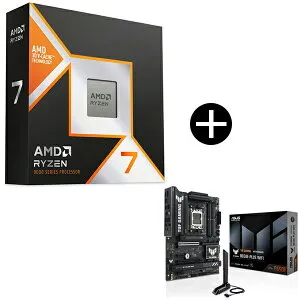 AMD Ryzen 7 9850X3D W/O Cooler WOF 100-100001973WOF CPU (8C/16T 4.7Ghz 120W) + ASUS TUF GAMING B650E-PLUS WIFI マザーボード セット