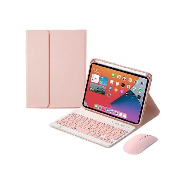 QYiiD Keyboard with Mouse for iPad mini 6 2021, Detachable Wireless Keyboard Slim Folio Protective Cover Case for 8.3 Inch iPad mini 6th Gene_並行輸入