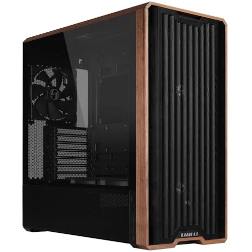 LIANLI ミドルタワーPCケース LANCOOL 217 BLACK ファン5基標準搭載 背面コネクタ対応（ATX/Micro ATX） ツールレスファンマウントシステム 日本正規代理店品