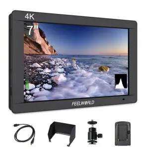 FeelworldFEELWORLDFW703カメラ&ビデオカメラ用モニター7インチIPS超薄型HD1920x12003G-SDI4KHDMI出力/入力日本語設定オンカメラフィールドモニター一眼レフディスプレイ