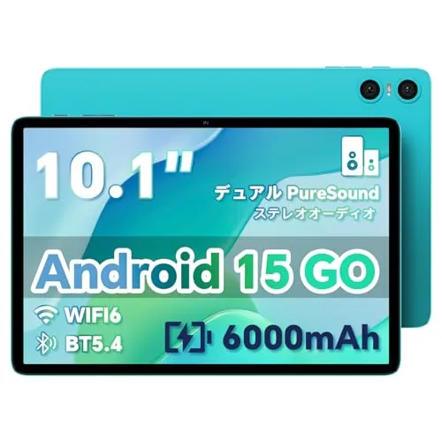 【Android 15 タブレット 10インチ wi-fiモデル】TECLAST P33 アンドロイド15 GO タブレット 10インチ 、9GB+64GB+1TB TF拡張、Widevine L1認証+2.4G/5G WiFi+BT5.0+GMS認証+6
