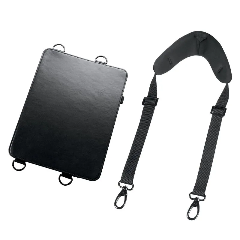 iPad Pro ケース ケース スタンド機能 ショルダーベルト ハンドベルト ペンホルダー 法人 ブラック iPad Pro 13インチ M4/2024 PDA-IPAD2012BK