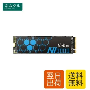 Netac M.2 SSD 500GB （ヒートシンク付 ） PCIe Gen3.0x4 NVME1.4 最大3,300MB/秒 （ 3D Nand採用 ） SSD デスクトップ - NV3000 内蔵型SSD 静音性・低消費電力・耐振動・耐衝撃性