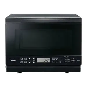 TOSHIBA(東芝) スチームオーブンレンジ 石窯ドーム ER-D70A(K) ブラック 250℃ 1段調理 フラットテーブル 電子レンジ 赤
