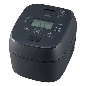 【25日は24時間限定クーポン配布】zojirushi 象印マホービン ゾウジルシ圧力IH炊飯ジャー 豪熱大火力 4合炊き/鉄器コート黒まる厚釜/スレートブラック NW-MC07-BZ(2676472)送料無料