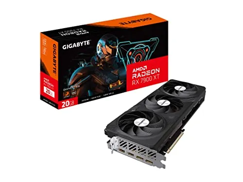 GIGABYTE Radeon RX 7900 XT Gaming OC 20G グラフィックスカード、3X WINDFORCEファン、20GB 320ビットGDDR6、GV-R79XTGAMING OC-20GD ビデオカード。