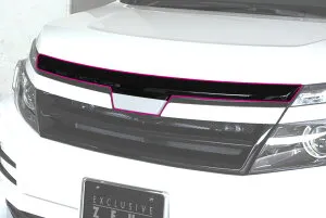 M'z SPEED フードトップモール 未塗装 FRP ヴォクシー ZWR80G H26.1～H29.7 ハイブリッドV/X MC前 グレースライン 3053