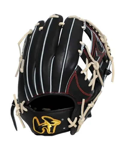 硬式･軟式兼用ｸﾞﾗﾝﾄﾞﾍﾟｶﾞｻｽTOP WGN5PT56SHE(9007)ﾌﾞﾗｯｸ/ｷｬﾒﾙﾌﾞﾗｳﾝ 右投用(LH) 内野手用サイズ8