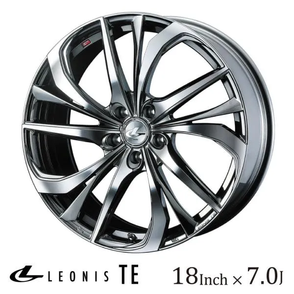 WEDS ウェッズ レオニス TE 18インチ 7J カラー:BMCMC ブラックメタルコート ミラーカット LEONIS TE ホイール かっこいい ドレスアップ TPMS対応 ティーイー