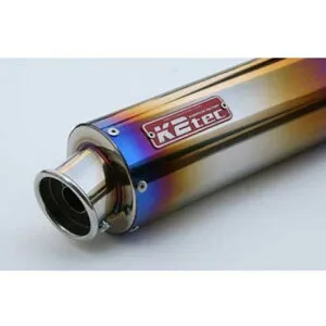 ケイツーテック GPスタイル STDサイレンサー カール 60.5/P60（ステンレス/SUS304） スプリングフックタイプ 汎用 外径 φ100 筒長 420mm gpska-42s6h6