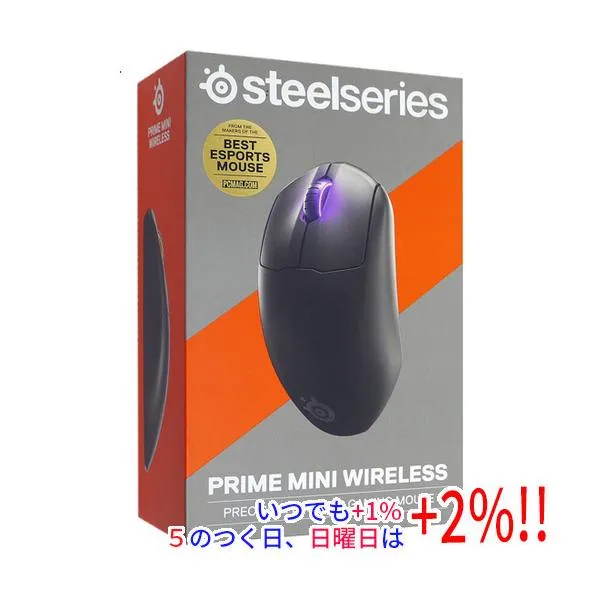 SteelSeries ゲーミングマウス Prime Mini Wireless 62426J