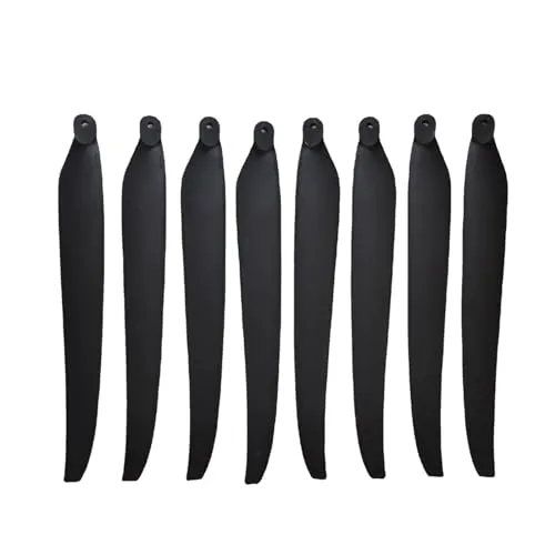 4314 折りたたみ炭素繊維プラスチックプロペラブレード CW CCW パドル部品、ホビーウィング、X11 プラスモーター電源システム農業用ドローンと互換性あり(4314 Black 8pcs)