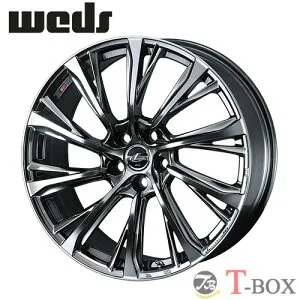 単品1本価格 17インチ 6.5J 5/114.3 WEDS ウェッズ LEONIS JG レオニス JG 座面形状 : M12 ストレートナットブラックメタルコート/ミラーカット (BMCMC)