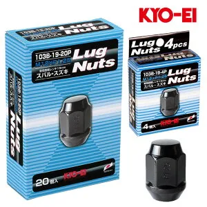 NV350キャラバン ホイールナット E26系 M12xP1.25 テーパー座用 ラグナット ブラック 19HEX ナット24個入 KYO-EI(協永産業) 103B-19-20P+103B-19-4P