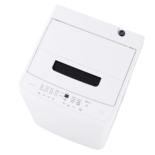 アイリスオーヤマ 洗濯機 6.0kg ホワイト IAW-T606-W ガチ落ち大水流洗浄 部屋干しモード 新生活 一人暮らし