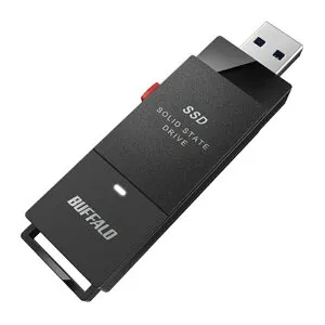 バッファロー（Buffalo） USB 3.2（Gen.1）対応 テレビ対応・スティック型SSD SSD-PUT250U3-BKC ブラック SSD：250GB