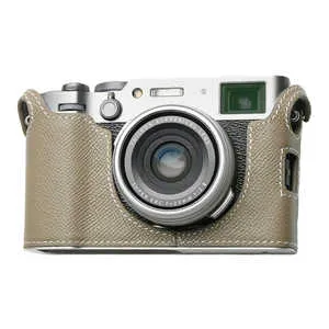 MR.STONE (受注生産) 富士フィルム X100VI 専用本革ボディケース クラシック ベージュ PTBB011